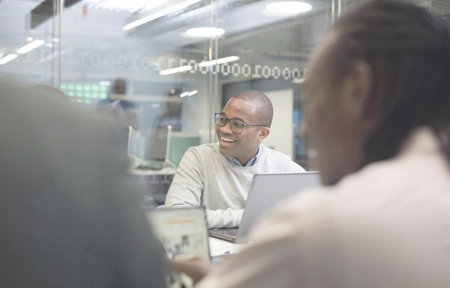 Students engaged in financial analysis workshop